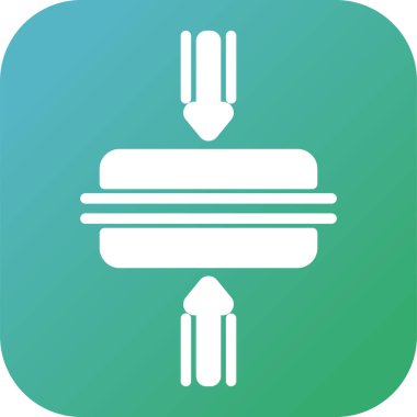 Yatay Birleştirme çizgi simgesi, düz sembol tasarımı. Bu basit element çizimi web ve mobil UI / UX için kullanılabilir.