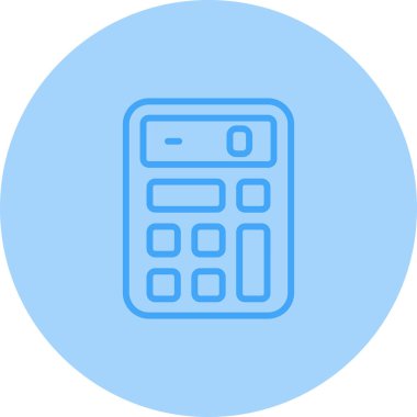 hesap makinesi web simgesi, vektör illüstrasyonu 