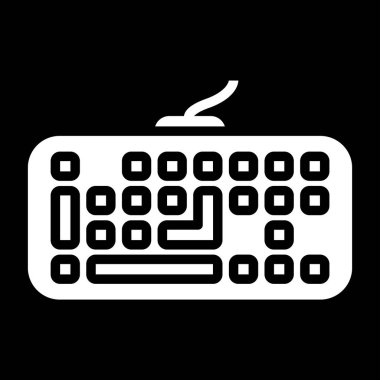 Klavye. Web simgesi basit tasarım