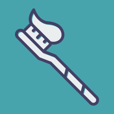 diş macunu web simgesi vektör çizimi 