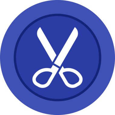 Scissors icon, vector illustration simple design