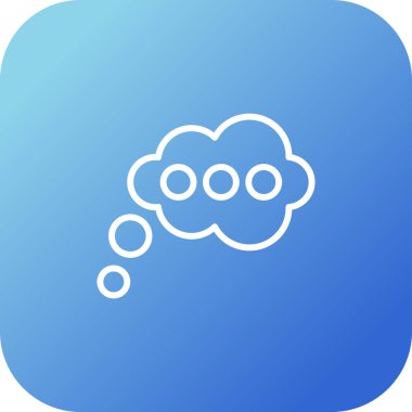 Düşünen Ağ simgesinin vektör illüstrasyonu