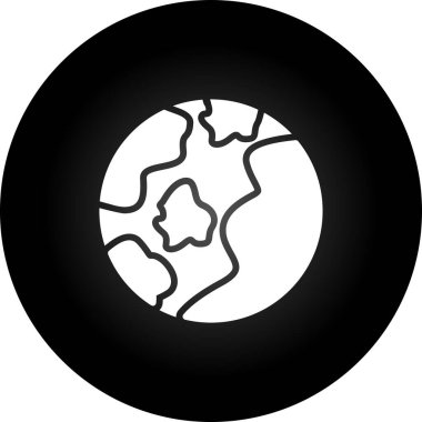 Earth icon, vector illustration simple design