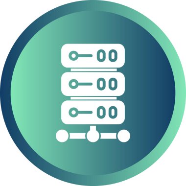 veritabanı simgesi, vektör illüstrasyonu basit tasarım