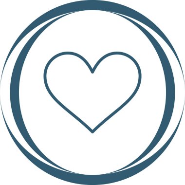 kalp simgesi, web basit illüstrasyon