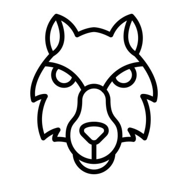 Kurt ikonu. Web basit illüstrasyonu