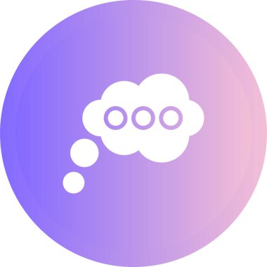 Düşünen Ağ simgesinin vektör illüstrasyonu