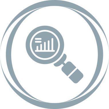 Market Araştırma modern simgesinin vektör illüstrasyonu