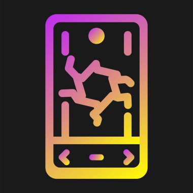 akıllı telefon simgesi, vektör illüstrasyonu basit tasarım