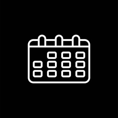 takvim anımsatma simgesi, özet biçimi, vektör illüstrasyonu