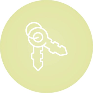 Anahtarlar. Web simgesi basit illüstrasyon