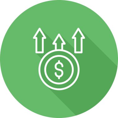 Maliyet web simgesi basit illüstrasyon