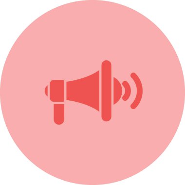 Genel Adres Sistemi Web simgesi vektör illüstrasyonu 