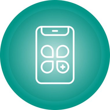 Simge Uygular. Uygulamalar Pictogram. Programlar İmza, Vektör İllüstrasyonu