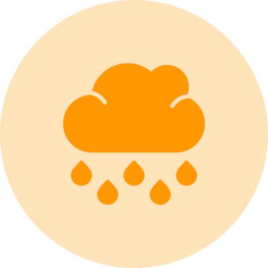 Bulut simgesi vektör illüstrasyonu