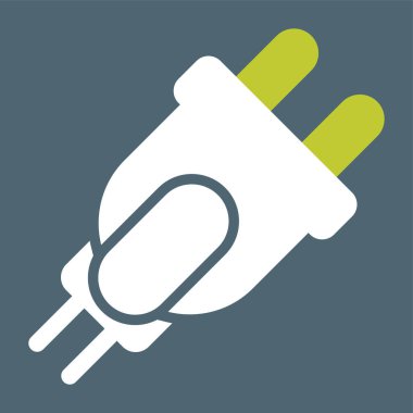 elektrik dolgu simgesi web illüstrasyonu