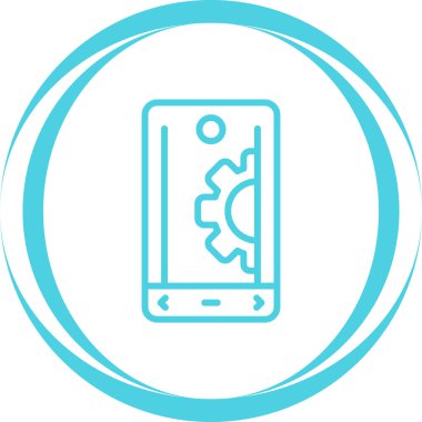 akıllı telefon simgesi, vektör illüstrasyonu basit tasarım