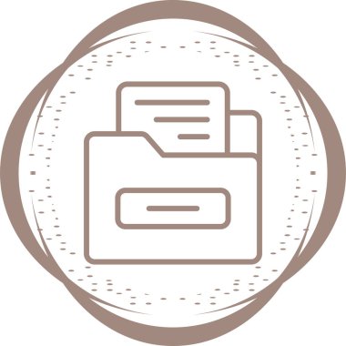 Dosya Dizini Web simgesi basit illüstrasyon