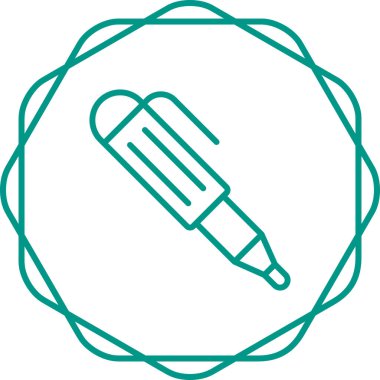 İşaretleyici Kalem Web simgesi basit illüstrasyon