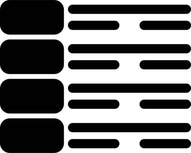 Bir Menü simgesinin vektör çizimi