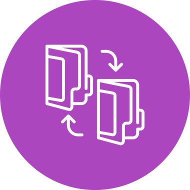 Dizin Yönetimi simgesi, vektör illüstrasyonu 