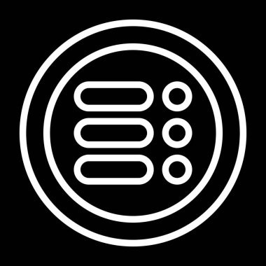 Bir Menü simgesinin vektör çizimi