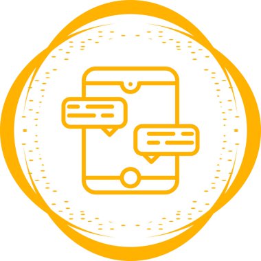 Metin Satır vektörüyle Konuşma Baloncuğu