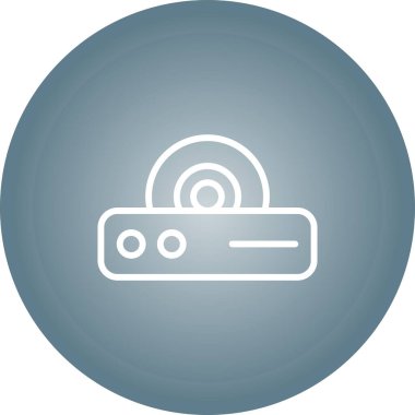 Dvd Oynatıcı modern simgesinin vektör illüstrasyonu