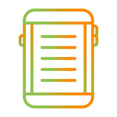 E-okuyucu ağ simgesi, vektör illüstrasyonu