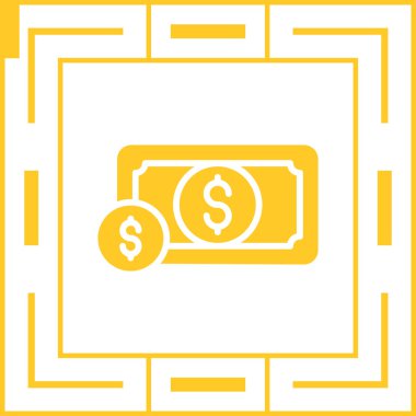 Para için. Web simgesi basit illüstrasyon