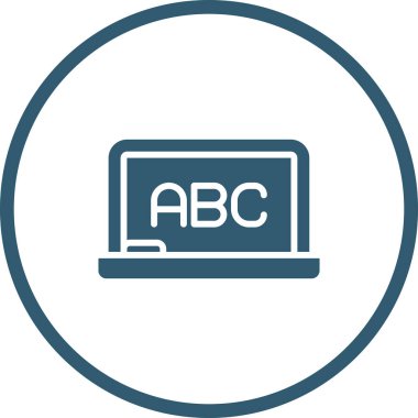 Whiteboard simgesinin vektör illüstrasyonu