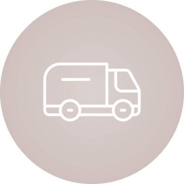 Kamyon web simgesi. Vektör illüstrasyonu