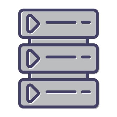 sunucu simgesi, vektör illüstrasyonu basit tasarım