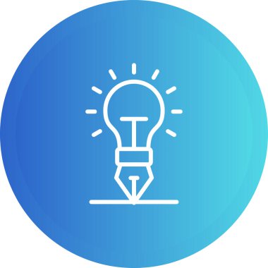 yaratıcılık web simgesi, vektör çizim