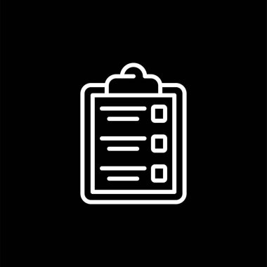 clipboard web icon vector illustration