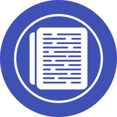 belge web simgesi vektör illüstrasyonu