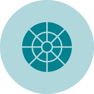 Pantone Simgesi. Renkli Tekerlek İşareti. Vektör İllüstrasyon Kılavuzu.