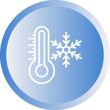 Termometre web simgesi, vektör çizim