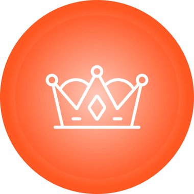 Taç web simge vektör çizim