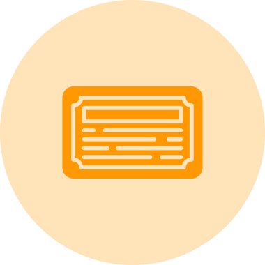 Sertifika simgesi, vektör illüstrasyonu basit tasarım