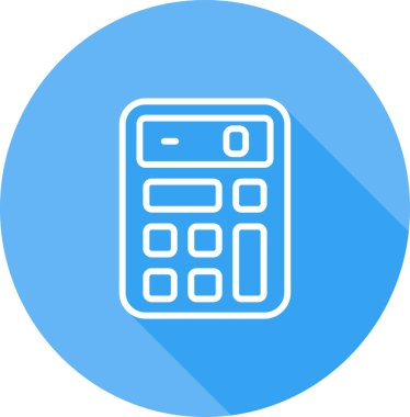 hesap makinesi web simgesi, vektör illüstrasyonu 