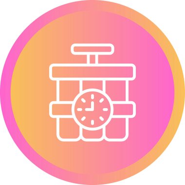 Beyaz Arkaplanda Dinamit Tnt Simgesi. Vektör