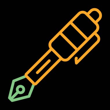  Dolma kalem simge vektör çizim