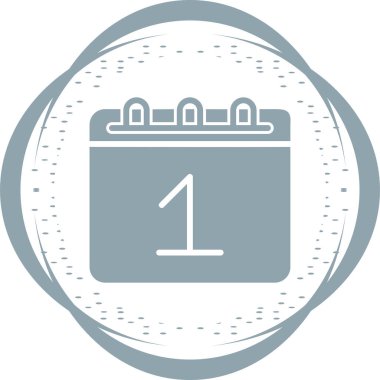 Gözyaşı Takvimi. Web simgesi basit illüstrasyon