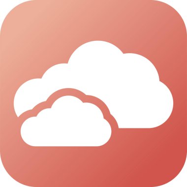 bulut web simgesi basit illüstrasyon