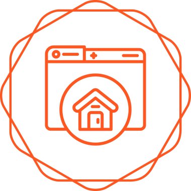 Ana sayfa vektör çizgisi simgesi beyaz arkaplanda izole edildi. Infographic, web sitesi veya uygulama için ana sayfa simgesi. 