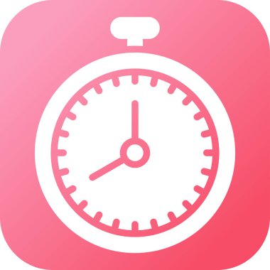 Kronometre Web simgesi basit illüstrasyon