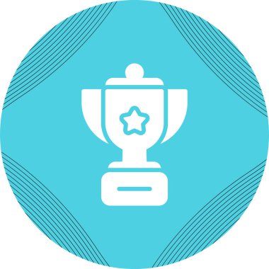 kupa web simgesi vektör illüstrasyonu 