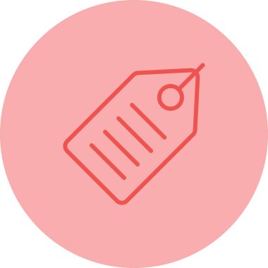 etiket web simgesi vektör illüstrasyonu 