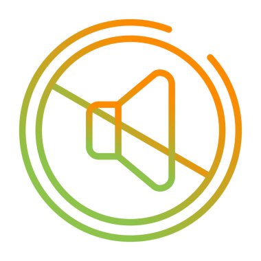 hoparlör simgesi, vektör illüstrasyonunu kapat